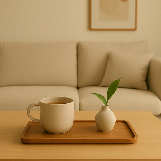 🪵 Bandeja de Madeira em Noz Preta – Design Retangular Minimalista
