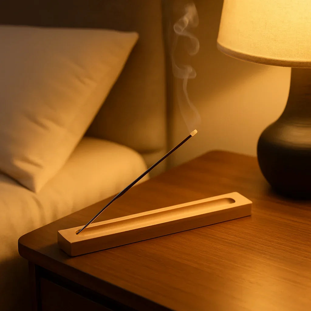 Suporte de Incenso em Bambu – Simplicidade Artesanal para Momentos de Calma