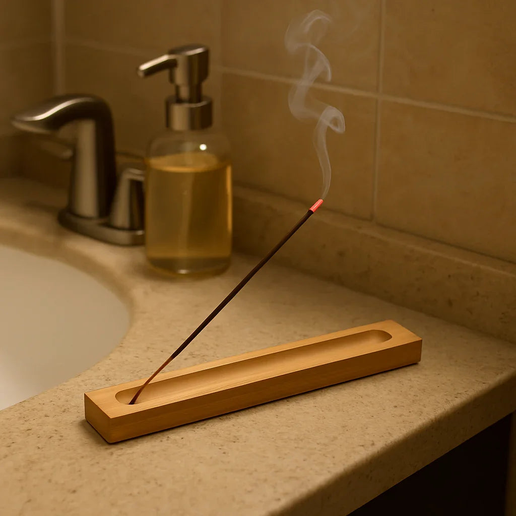 Suporte de Incenso em Bambu – Simplicidade Artesanal para Momentos de Calma