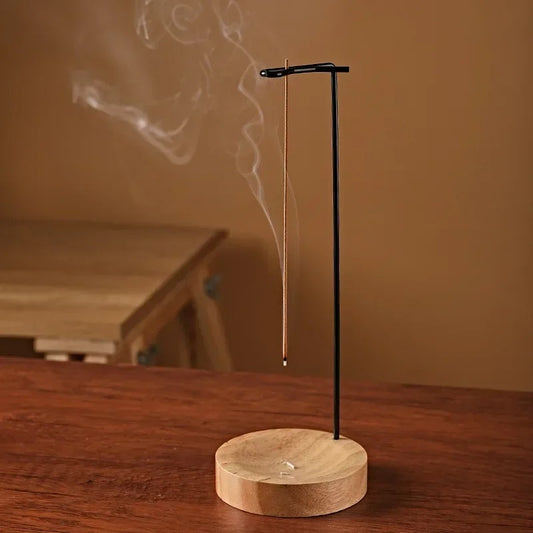 🪔 Suporte de Incenso em Madeira – Design Zen e Minimalista