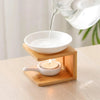 Queimador de Óleo em Bambu e Cerâmica – Aromaterapia com Estilo Natural